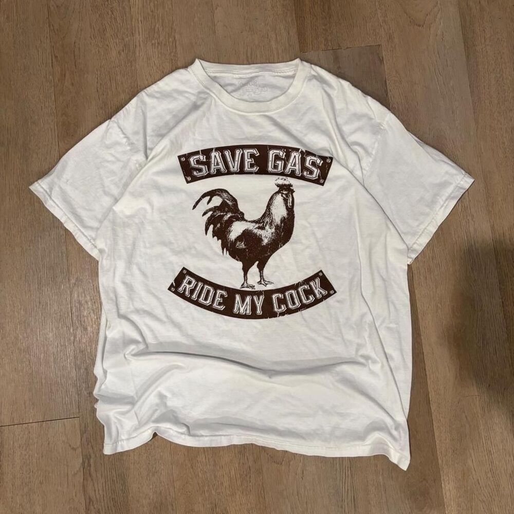 Spencer-s Men's White and Cream T-shirt